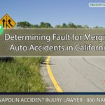 Determining Fault for Merging Auto Accidents in California