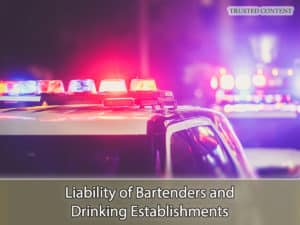 Liability of Bartenders and Drinking Establishments
