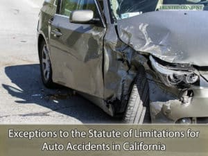 Exceptions to the Statute of Limitations for Auto Accidents in California