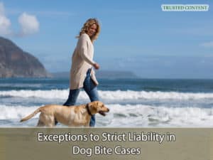 Exceptions to Strict Liability in Dog Bite Cases