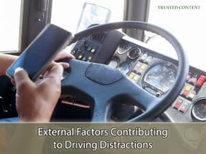 External Factors Contributing to Driving Distractions